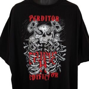 Triple H T Shirt Mens Size 4XL Black WWE Wrestling Destroyer Creator Skull
